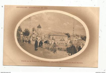 cp, Belgique ,exposition universelle de BRUXELLES,1910, Haute Bavière