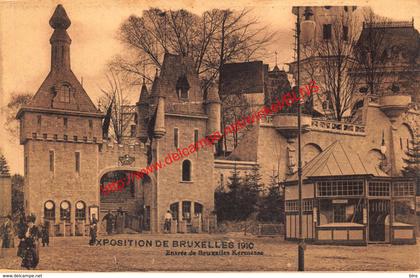 Entrée de Bruxelles Kermesse - Exposition de Bruxelles 1910 - Brussel Bruxelles