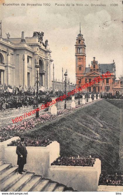 Palais de la Ville de Bruxelles - Exposition de Bruxelles 1910 - Brussel Bruxelles