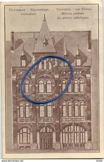 Vilvoorde :  gildenhuis ( 2 scans )  1911 met zegel