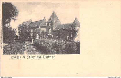 BELGIQUE - waremme - chateau de saives par waremme - Carte postale ancienne