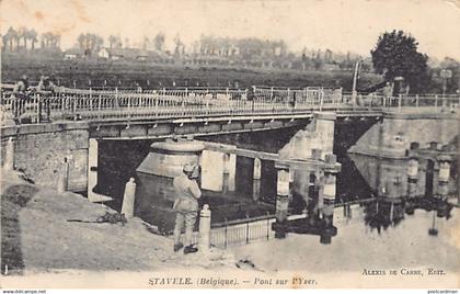 STAVELE Alveringem (W. Vl.) Brug over de Ijzer - Eerste Wereldoorlog