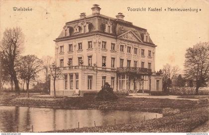 BELGIQUE - Wielsbeke - Voorzicht kasteel Hernieuwenburg - château - plan d'eau - entrée - cour - Carte postale ancienne