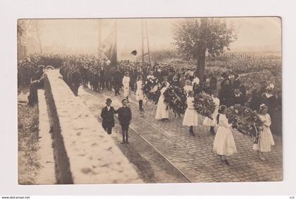 Oyghem  Ooigem  Wielsbeke  FOTOKAART van de bevrijdingsstoet (?) 1920