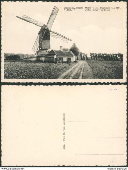 Carte postale - Zingem oudste molen van belgie