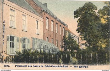 ZULTE  PENSIONNAT DES SOERS DE SAINT VINCENT DE PAUL  VUE GENERALE          2 SCANS