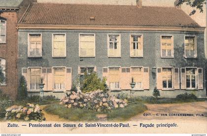 ZULTE    PENSIONNAT DES SOEURS DE SAINT VINCENT DE PAUL   FACADE PRINCIPALE         2 SCANS