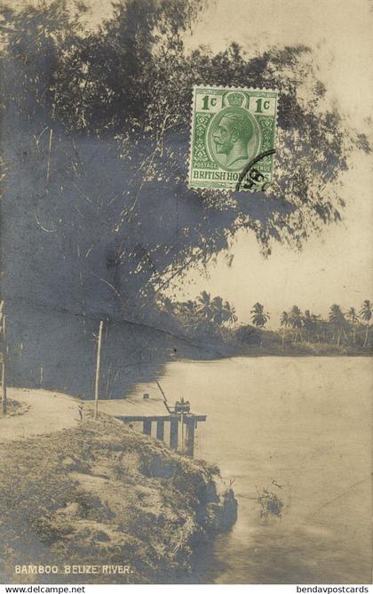 british honduras, BELIZE, Bamboo Belize River (1910s) RPPC Postcard