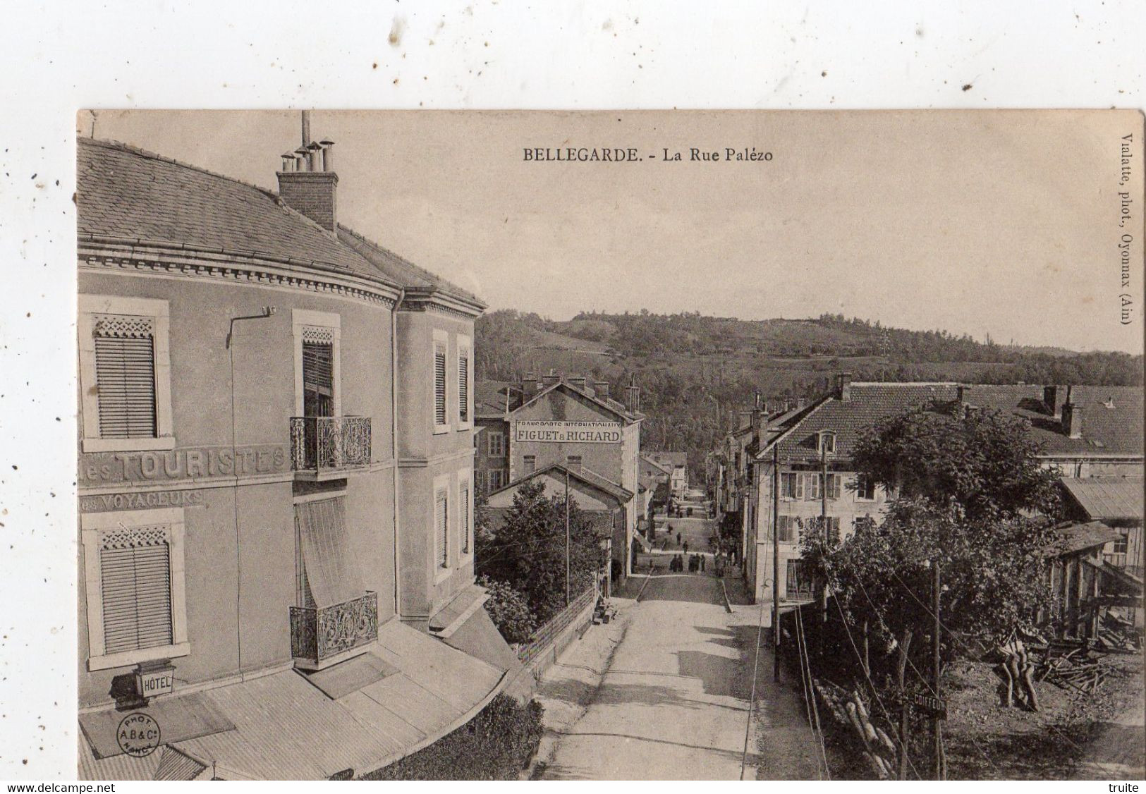 BELLEGARDE-SUR-VALSERINE LA RUE PALEZO (CARTE PRECURSEUR )