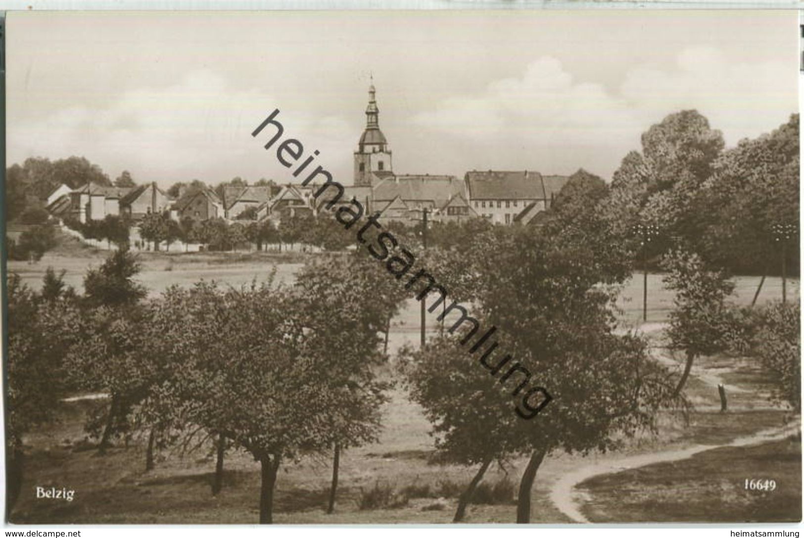 Belzig - Teilansicht - Foto-Ansichtskarte - Verlag Emil Balzer Belzig