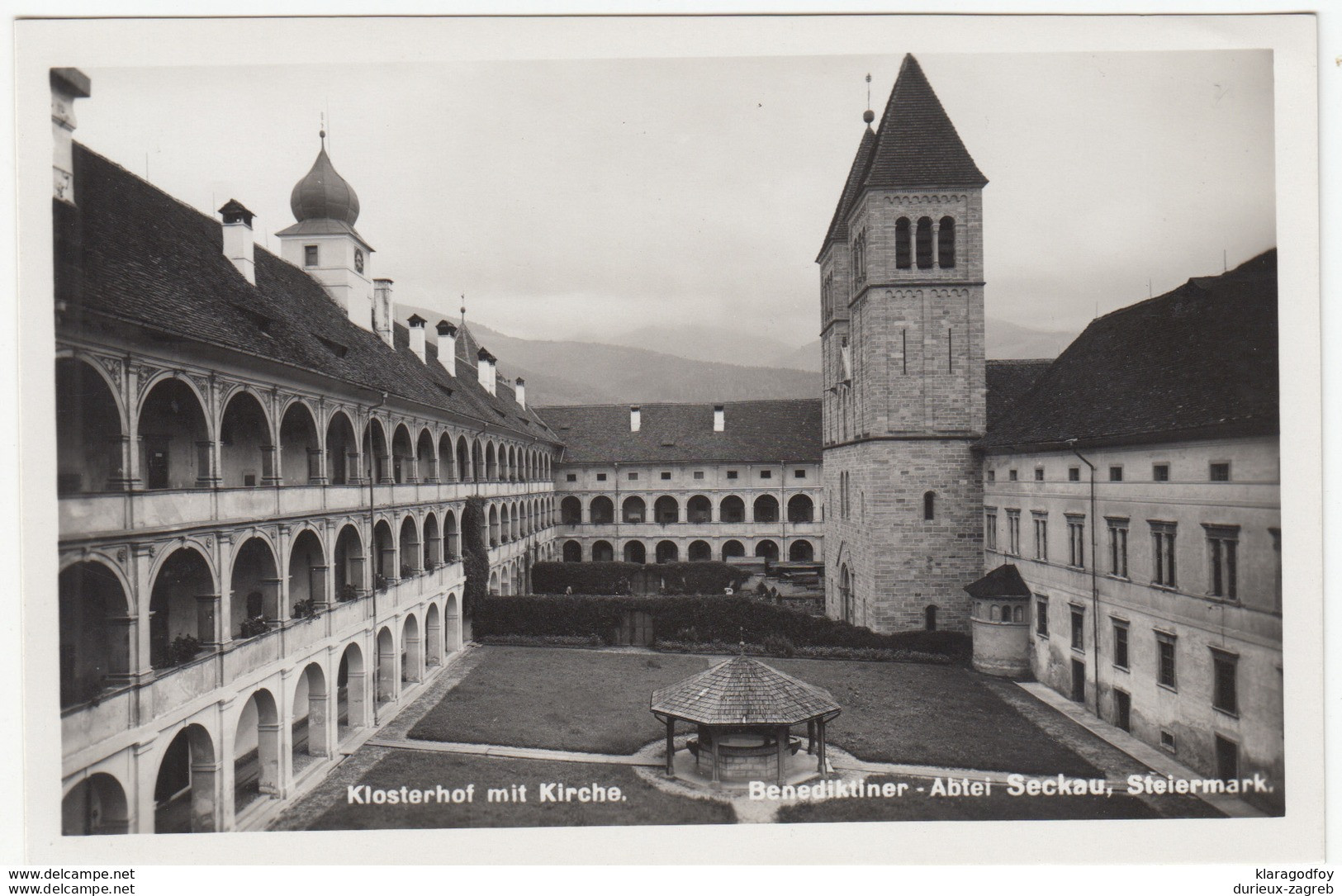 Benedictine Seckau Abbey postcard unused b170810