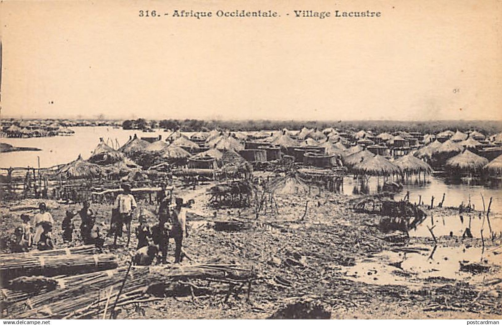 Bénin - Village lacustre - Ed. Fortier 316