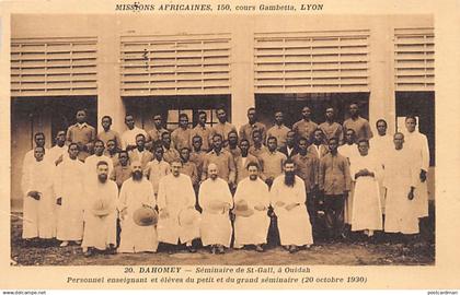 Bénin - OUIDAH - Le séminaire de Saint-Gall le 20 octobre 1930 - Ed. Missions Africaines 20