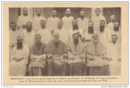 CPA DAHOMEY / BENIN - VICAIRES APOSTOLIQUES 1923