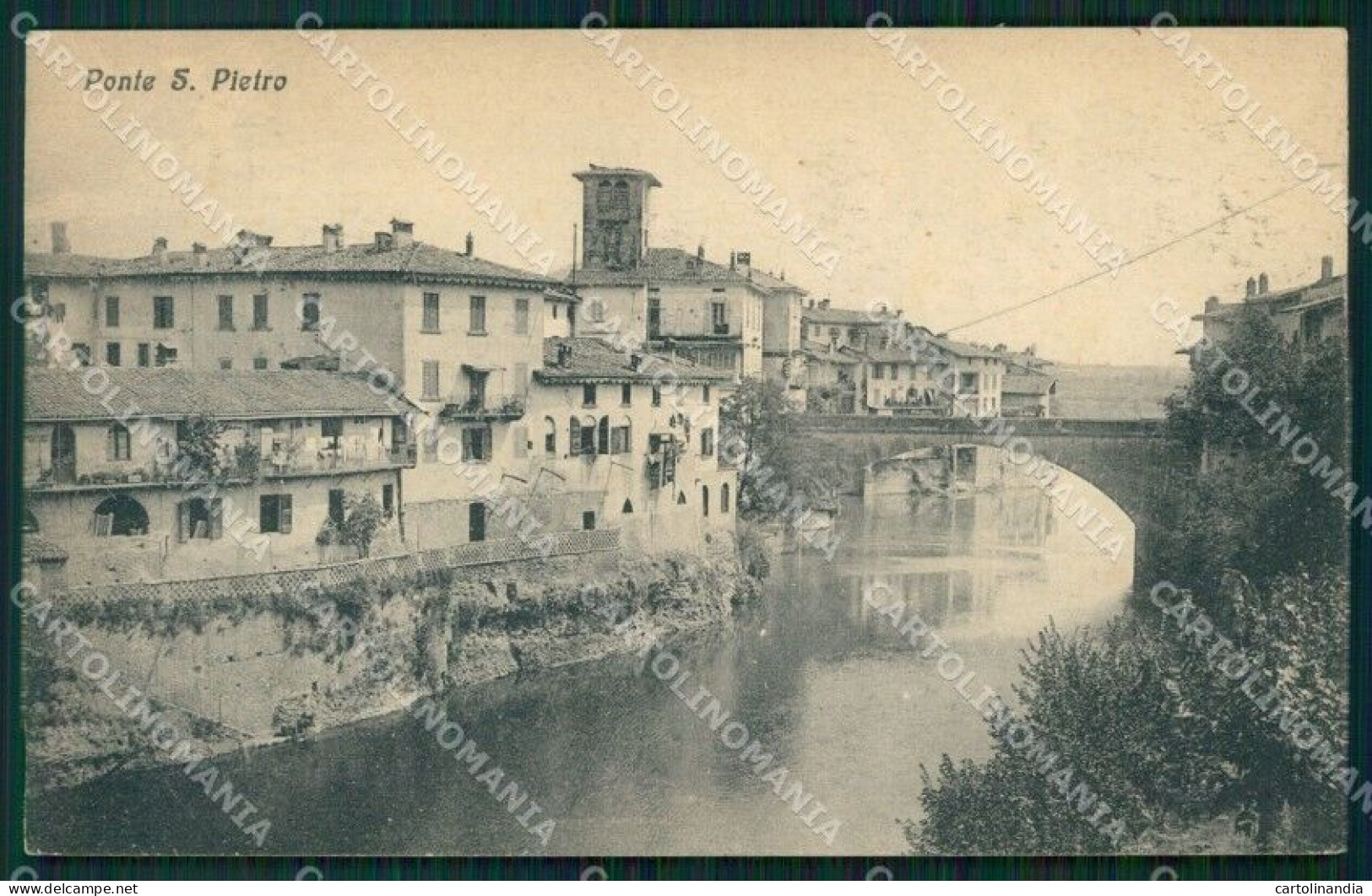 Bergamo Ponte San Pietro cartolina VK1306