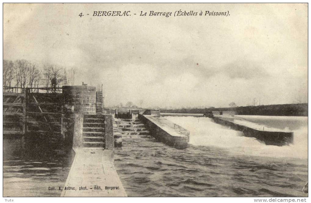 BERGERAC LE BARRAGE ECHELLES A POISSONS