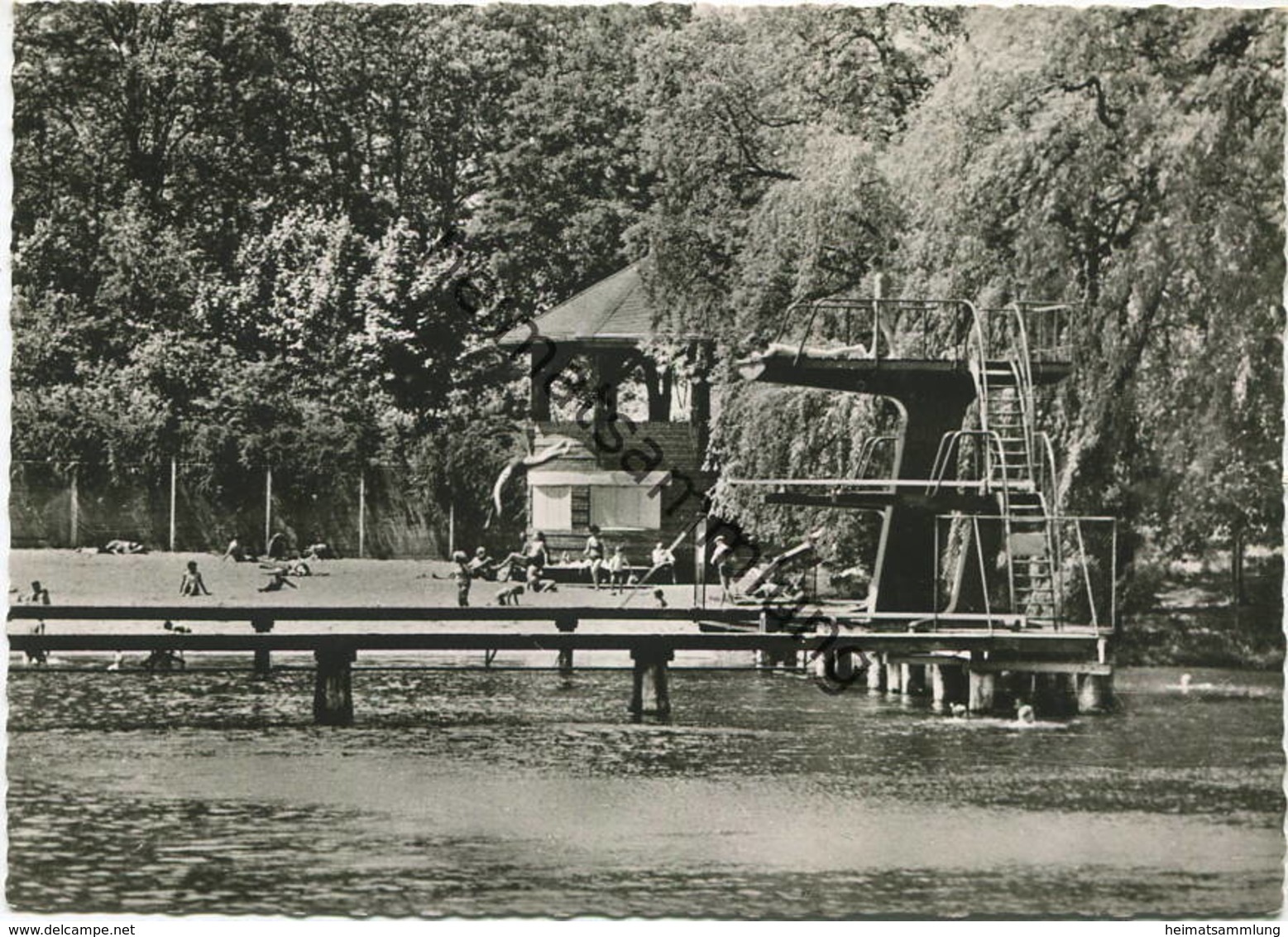 Berlin - Freibad Plötzensee - Foto-AK Grossformat - Verlag E. Wehner Berlin