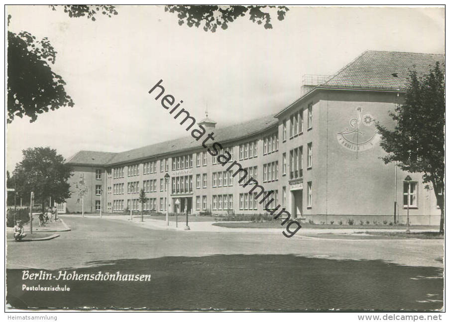 Berlin - Hohenschönhausen - Pestalozzischule - Foto-AK Grossformat - Verlag H. Sander KG Berlin gel. 1961