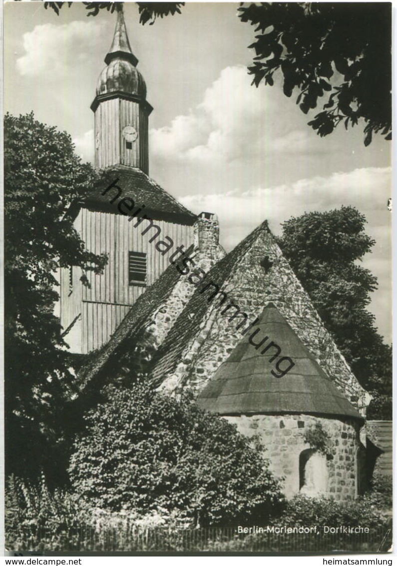 Berlin - Mariendorf - Dorfkirche - Foto-Ansichtskarte - Verlag Kunst und Berlin Berlin