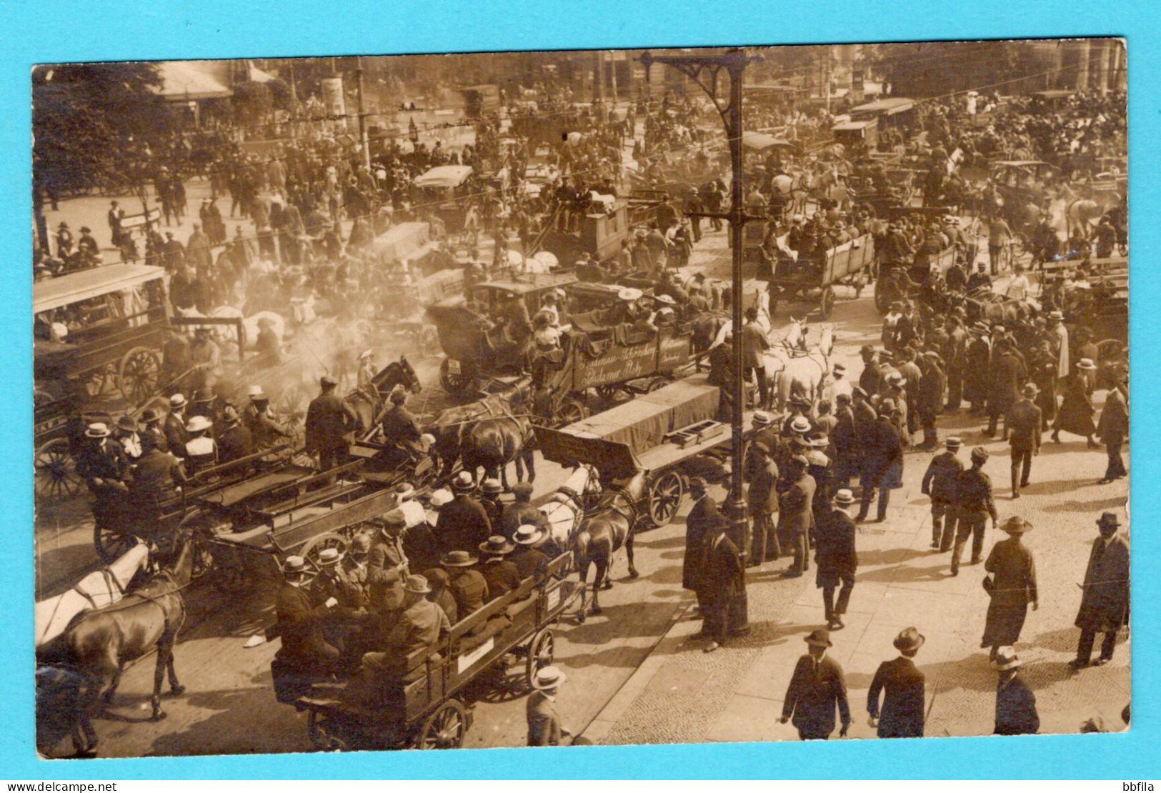 BERLIN photokarte General Streik 1919 Berlin - Medemblik, Niederlande