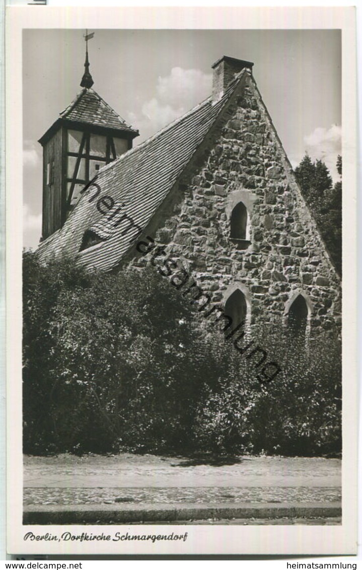 Berlin-Schmargendorf - Dorfkirche - Foto-Ansichtskarte - Verlag Kunst und Bild Berlin 50er Jahre