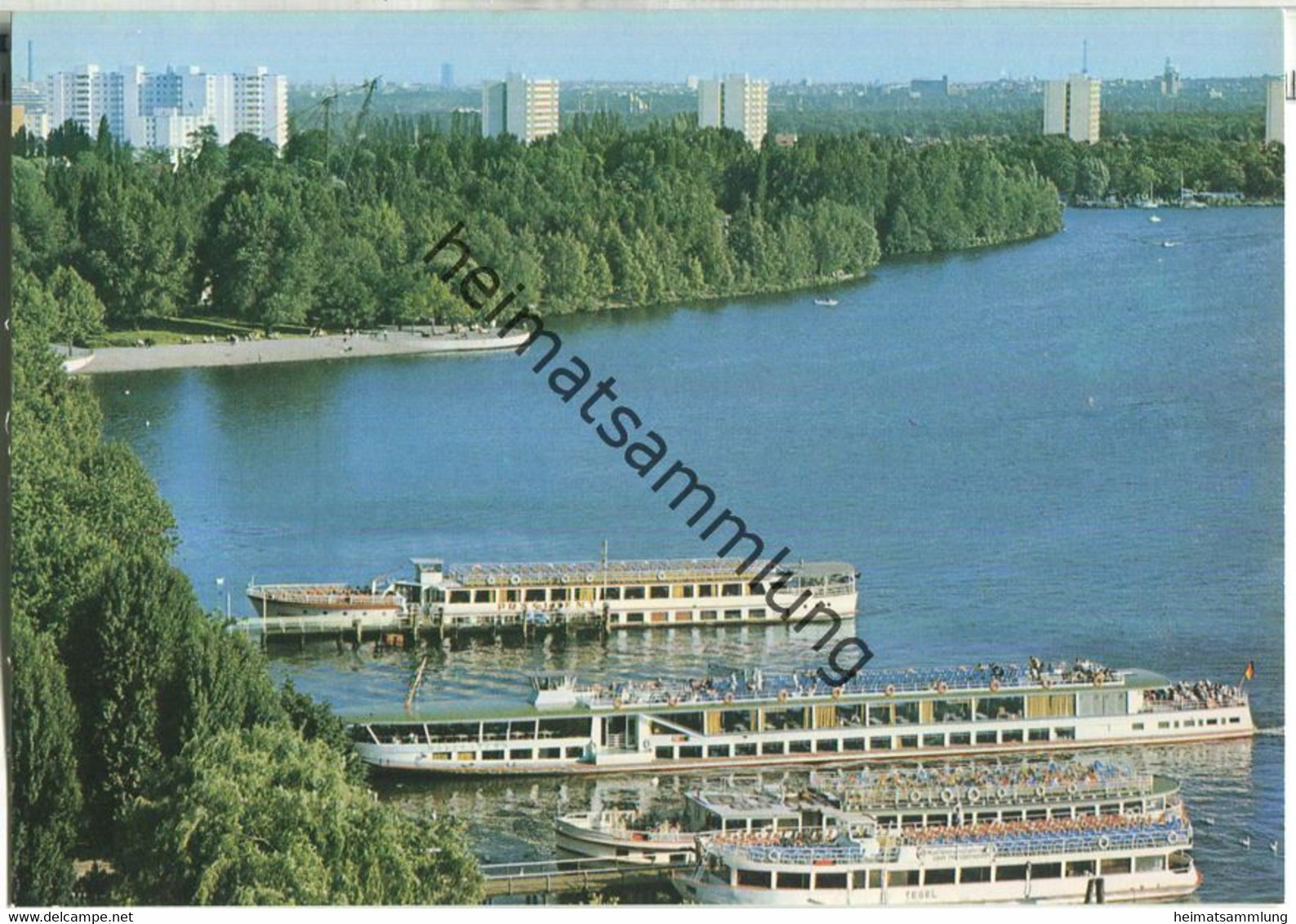 Berlin - Tegel-Süd mit Landungsbrücken - MS Havelstern Tegel und Präsident - Verlag Kunst und Bild Berlin