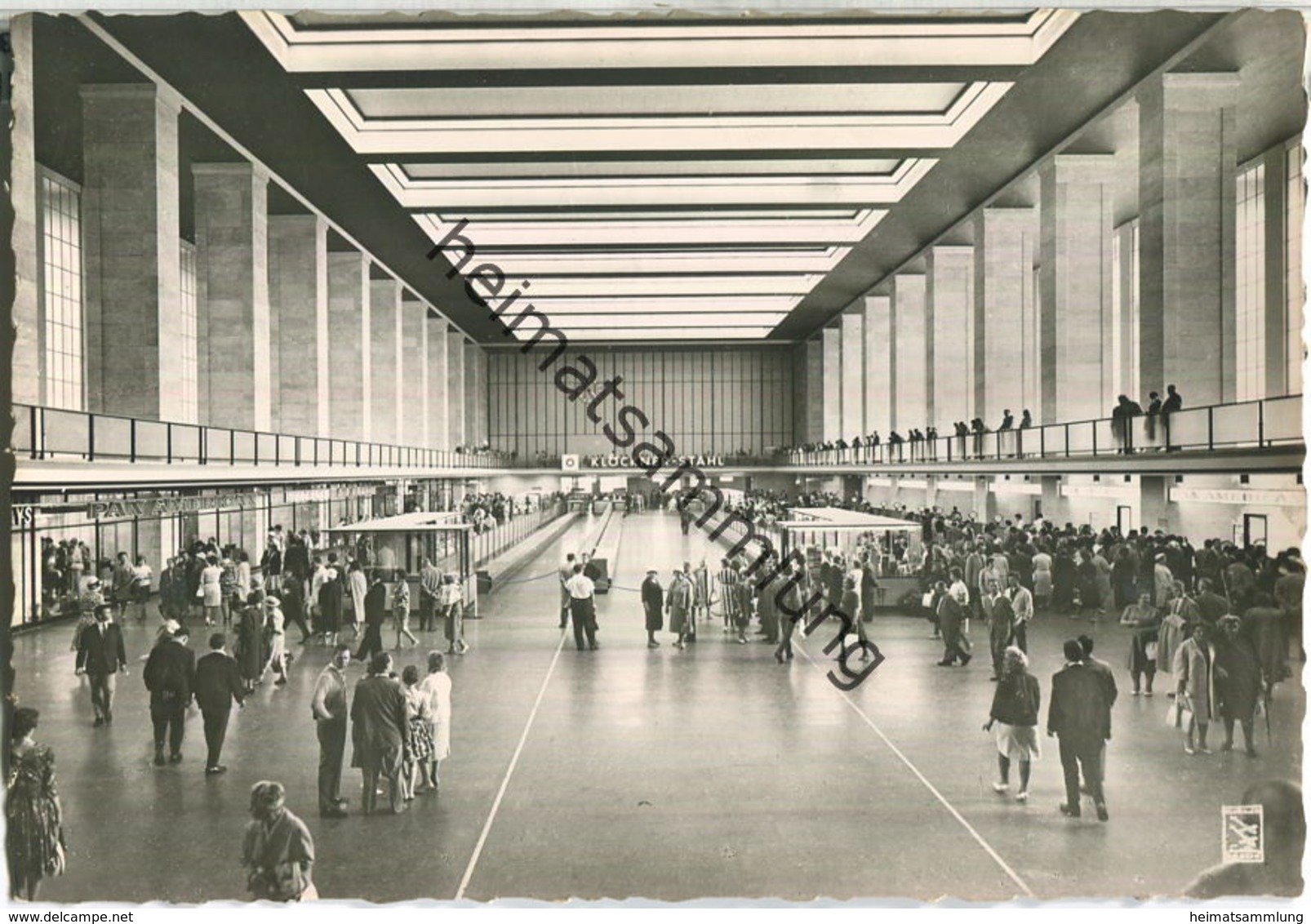 Berlin-Tempelhof - Flughafen - Flughalle - Foto-Ansichtskarte - Verlag Klinke & Co. Berlin