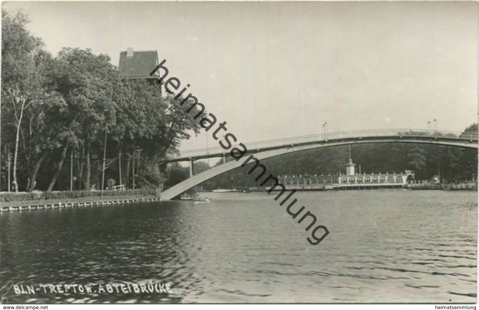 Berlin - Treptow - Die Abtei-Brücke - Foto-AK 30er Jahre