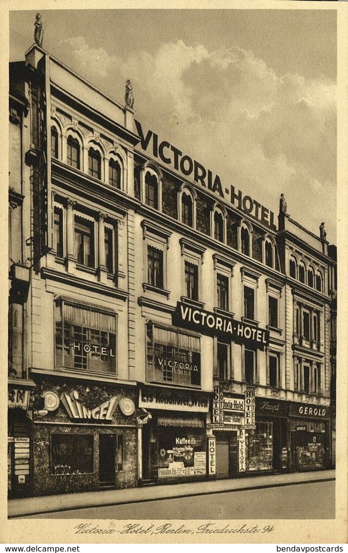 BERLIN, Victoria Hotel, Friedrichstrasse 94 (1920s) AK