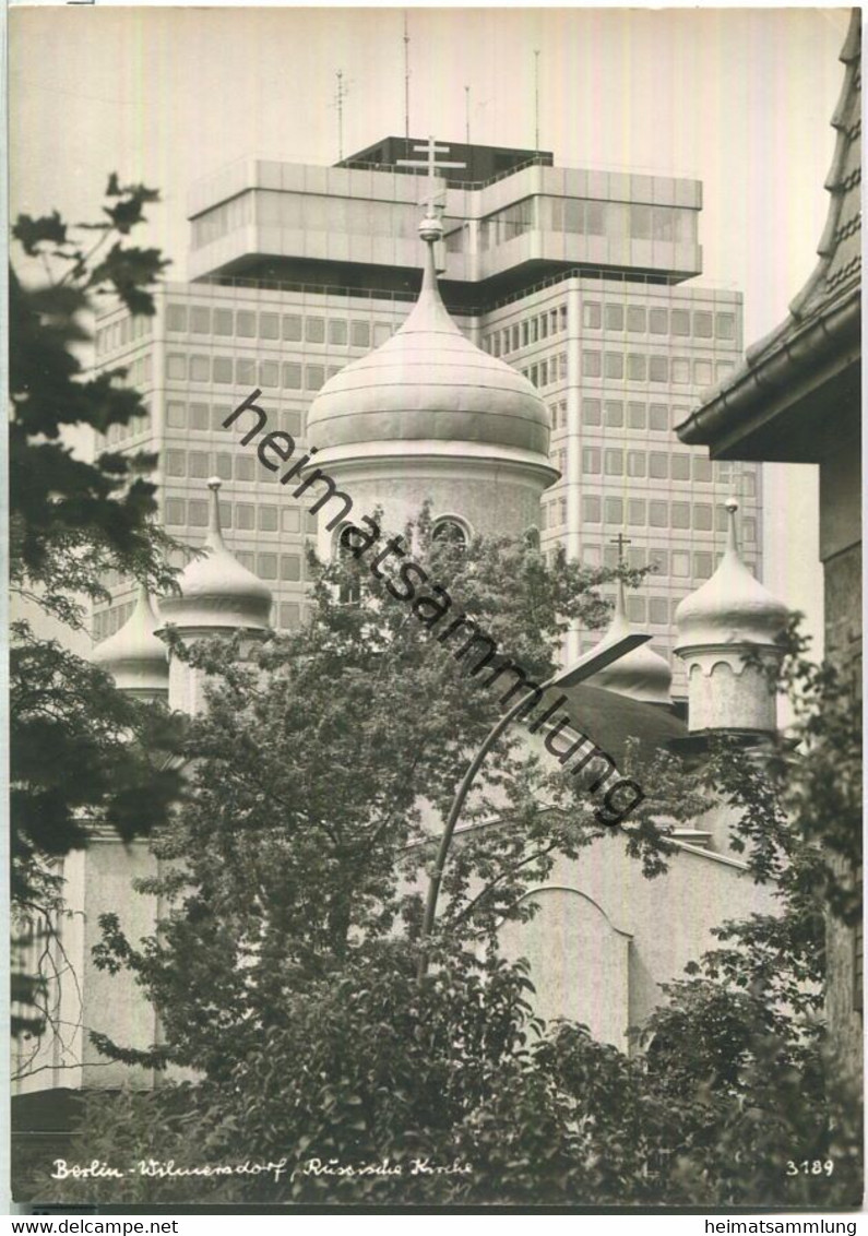 Berlin - Wilmersdorf - Russische Kirche - Popp-Karte Einzelhandabzug - Popp-Verlag Heidelberg