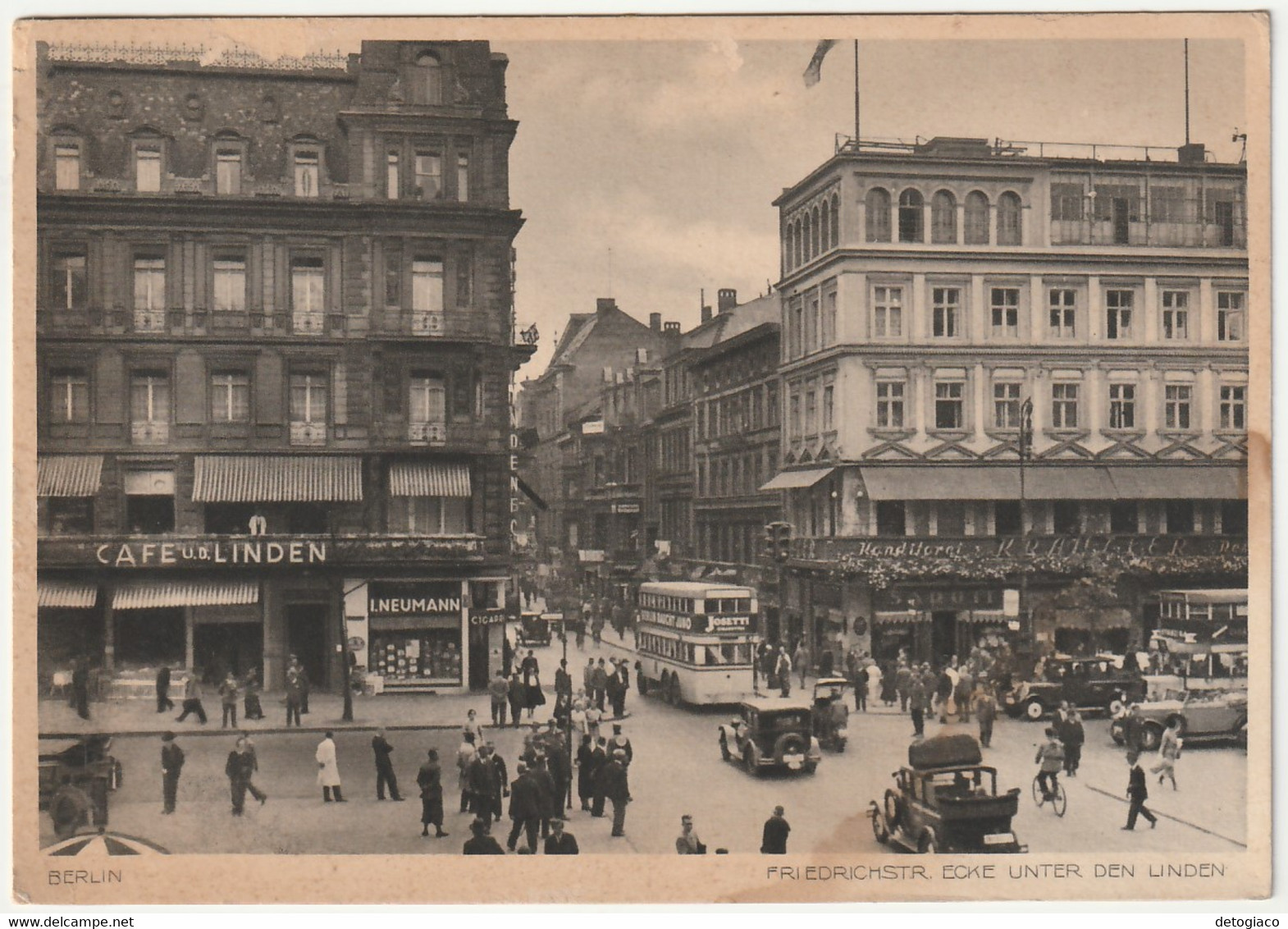 BERLINO - BERLIN - GERMANIA - GERMANY - FRIEDIRICHSTR. ECKE UNTER DEN LINDEN -53791-