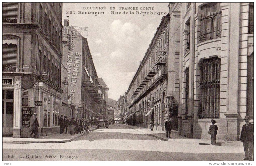 BESANCON  RUE DE LA REPUBLIQUE