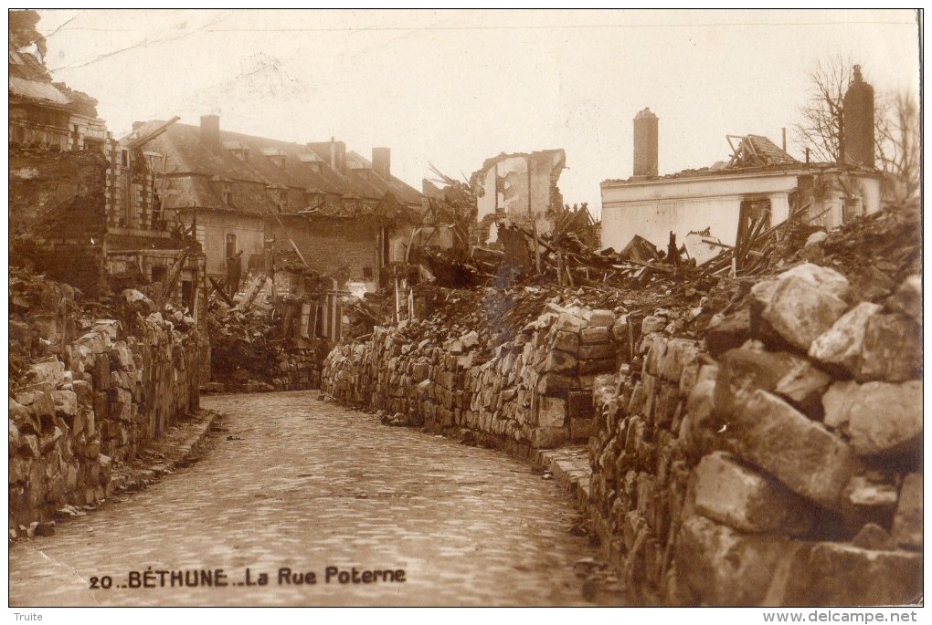 BETHUNE LA RUE POTERNE CARTE PHOTO