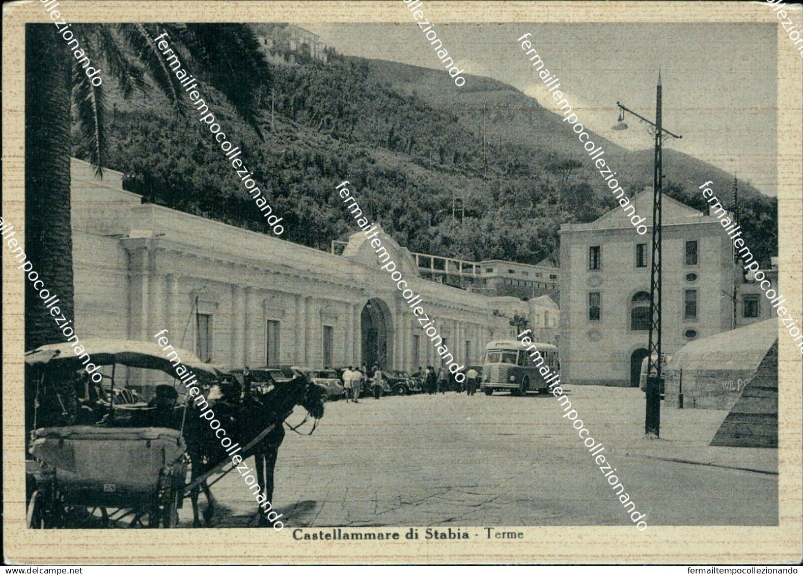 bg558 cartolina castellammare di stabia terme provincia di napoli