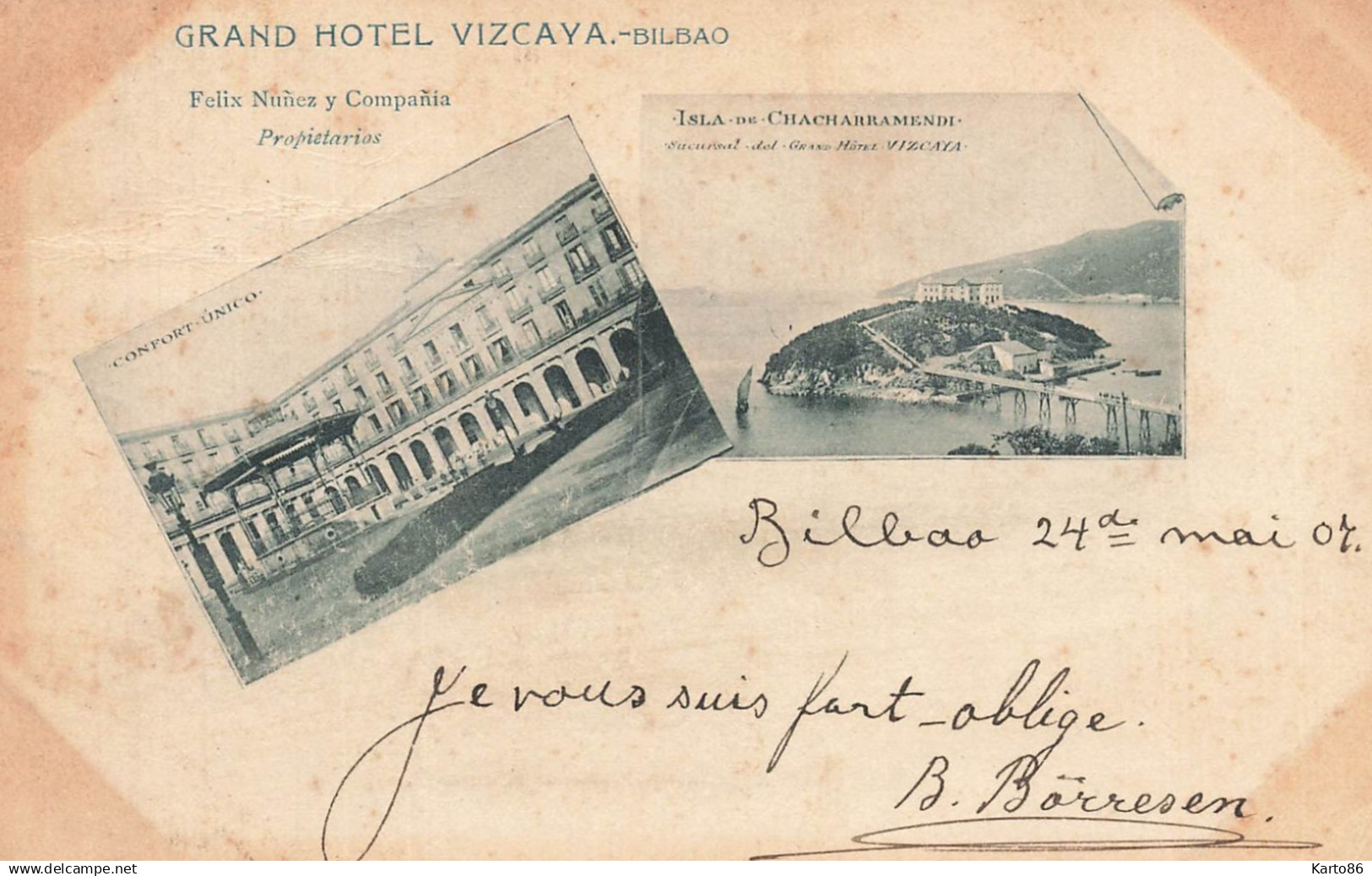 bilbao , vizcaya * Grand Hotel VIZCAYA * 1907 * espana