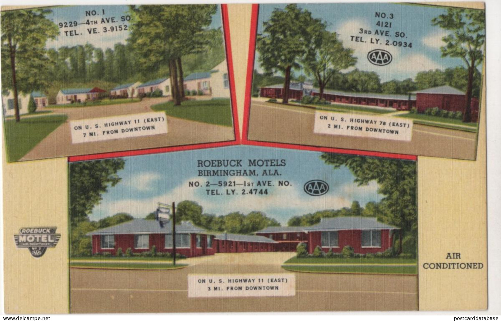 Birmingham, Alabama - Roebuck Motels - & hotel