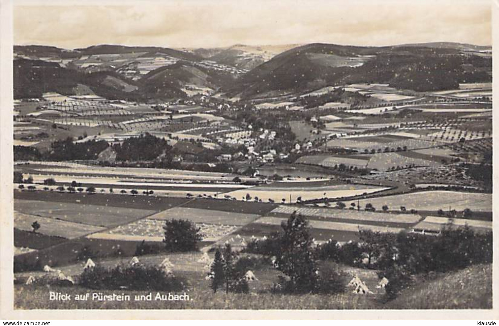 Blick auf Pürstein und Aubach