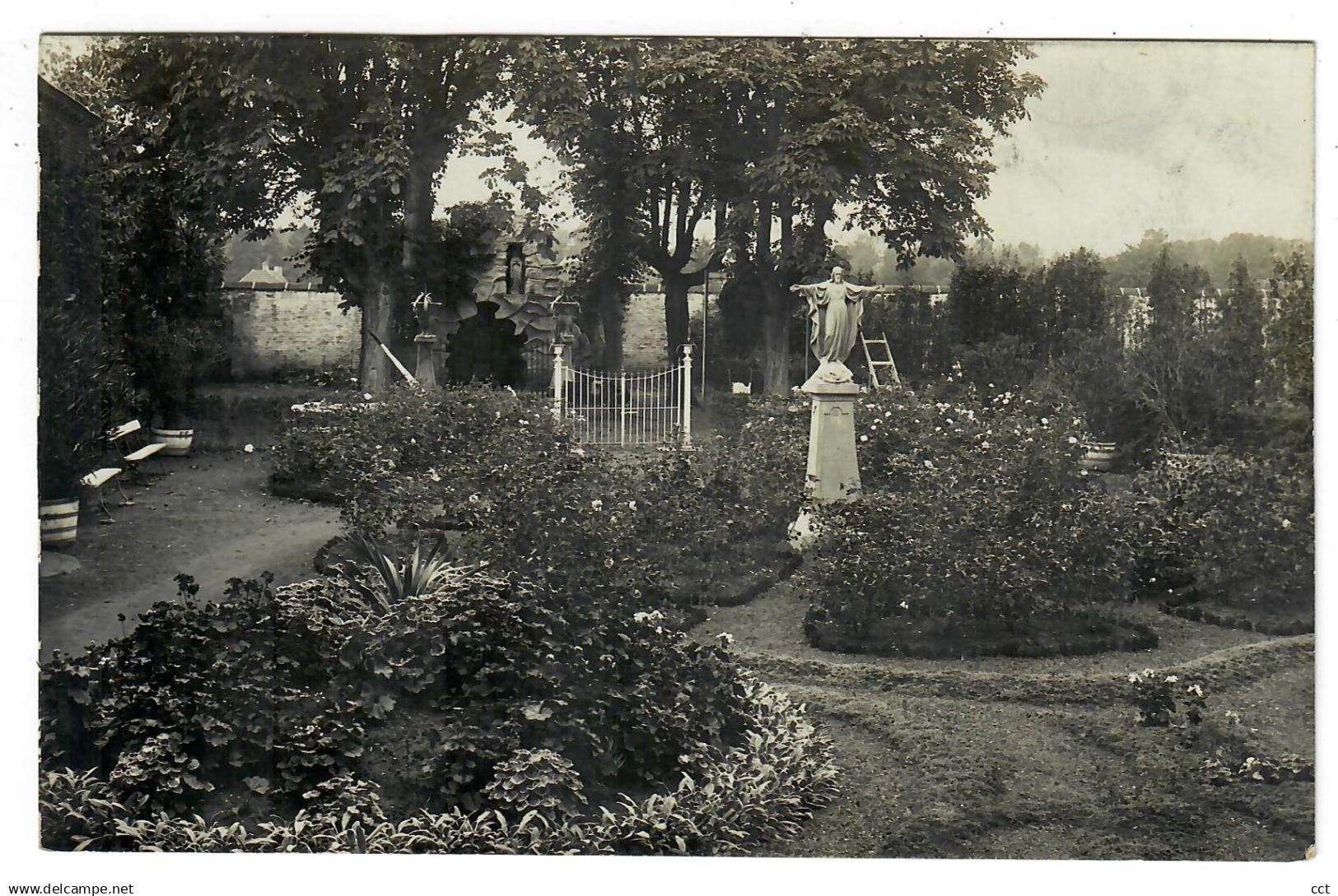 Blicquy  Chapelle-à-Wattines   Leuze-en-Hainaut   CARTE PHOTO Pensionnat de St François Les Jardins