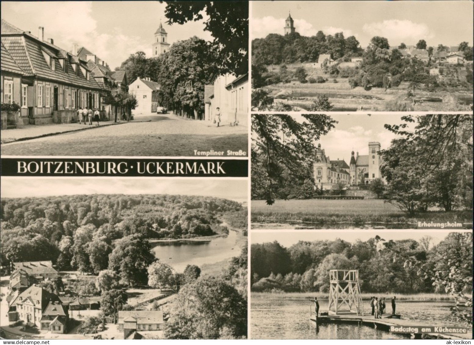 Boitzenburger Land Stadtteilansichten Boitzenburg Uckermark DDR Mehrbild-AK 1968