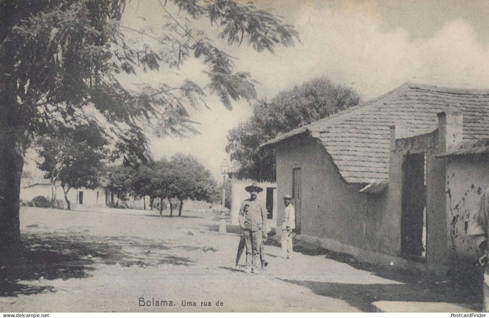 Bolama Guinea Bissau African Antique Postcard