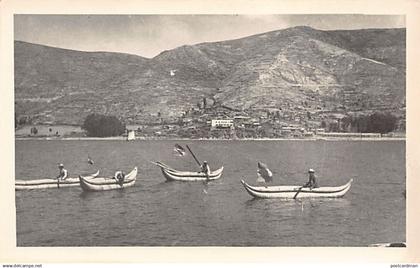 Bolivia - Lago Titicaca - Balsas - FOTO POSTAL - Ed. Foto Linares