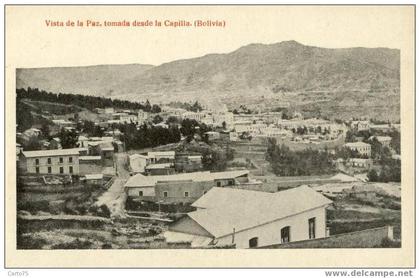 BOLIVIE - LA PAZ - Vue prise de la Chapelle