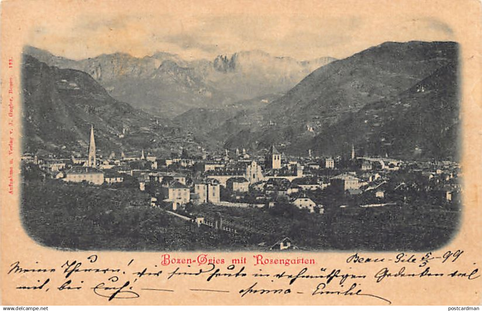 BOLZANO - Bozen-Gries mit Rosengarten