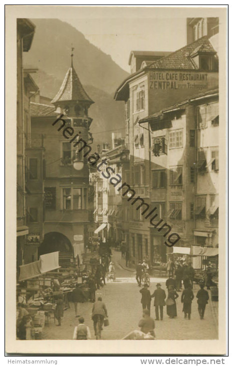 Bolzano - Bozen - Piazza delle Erbe  - Foto-AK - Fotografia - Ed. Lorenz Fränzl Bolzano