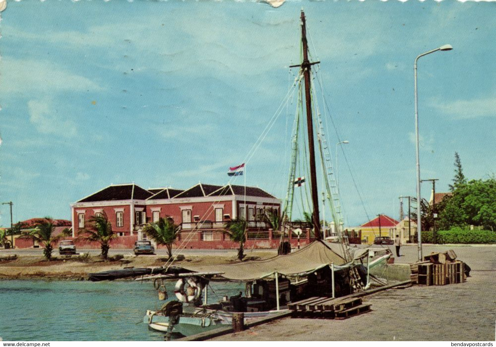 bonaire, N.A., KRALENDIJK, Government House (1969) Postcard