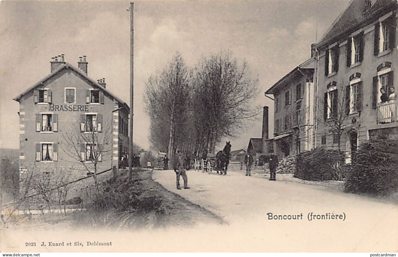 BONCOURT (JU) Brasserie - Attelage cheval - Ed. J. Enard et fils 2023