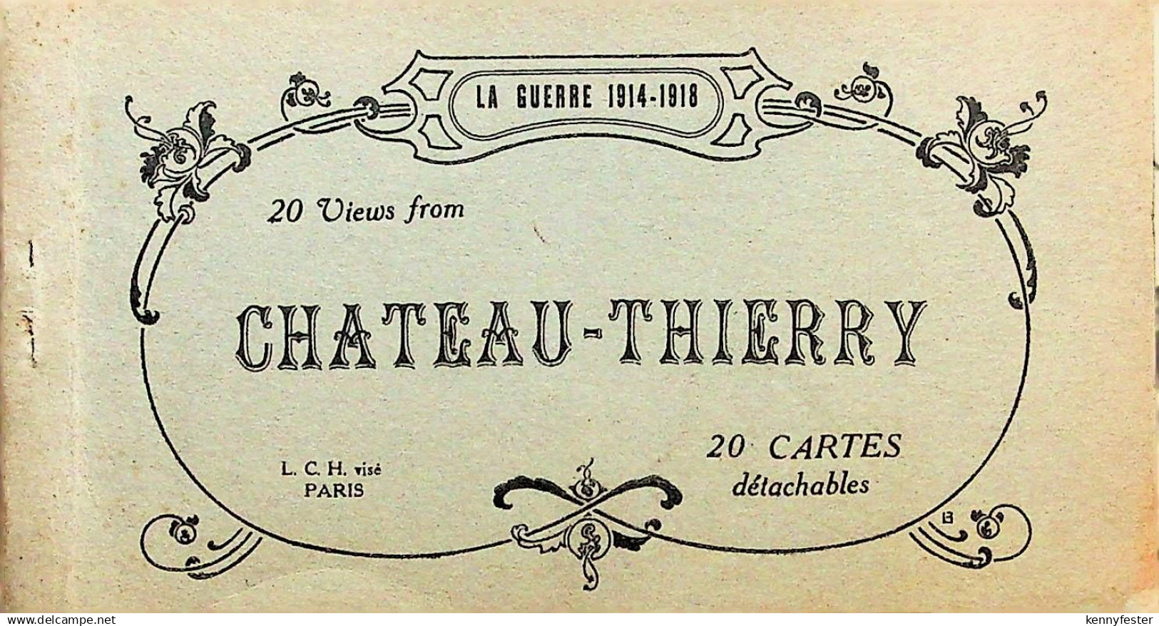 Booklet Chateau Thierry - 20 CPA