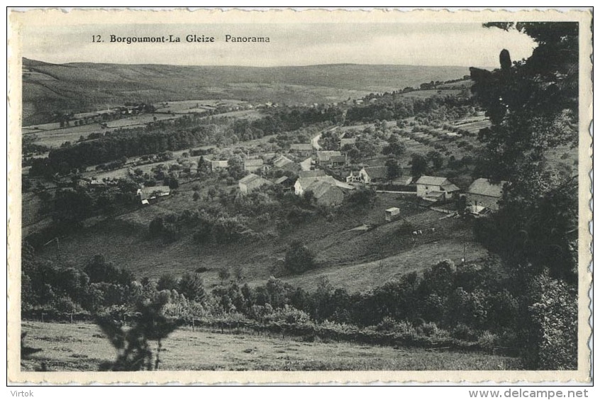 Borgoumont- La Gleize :  Panorama   ( ecrit )