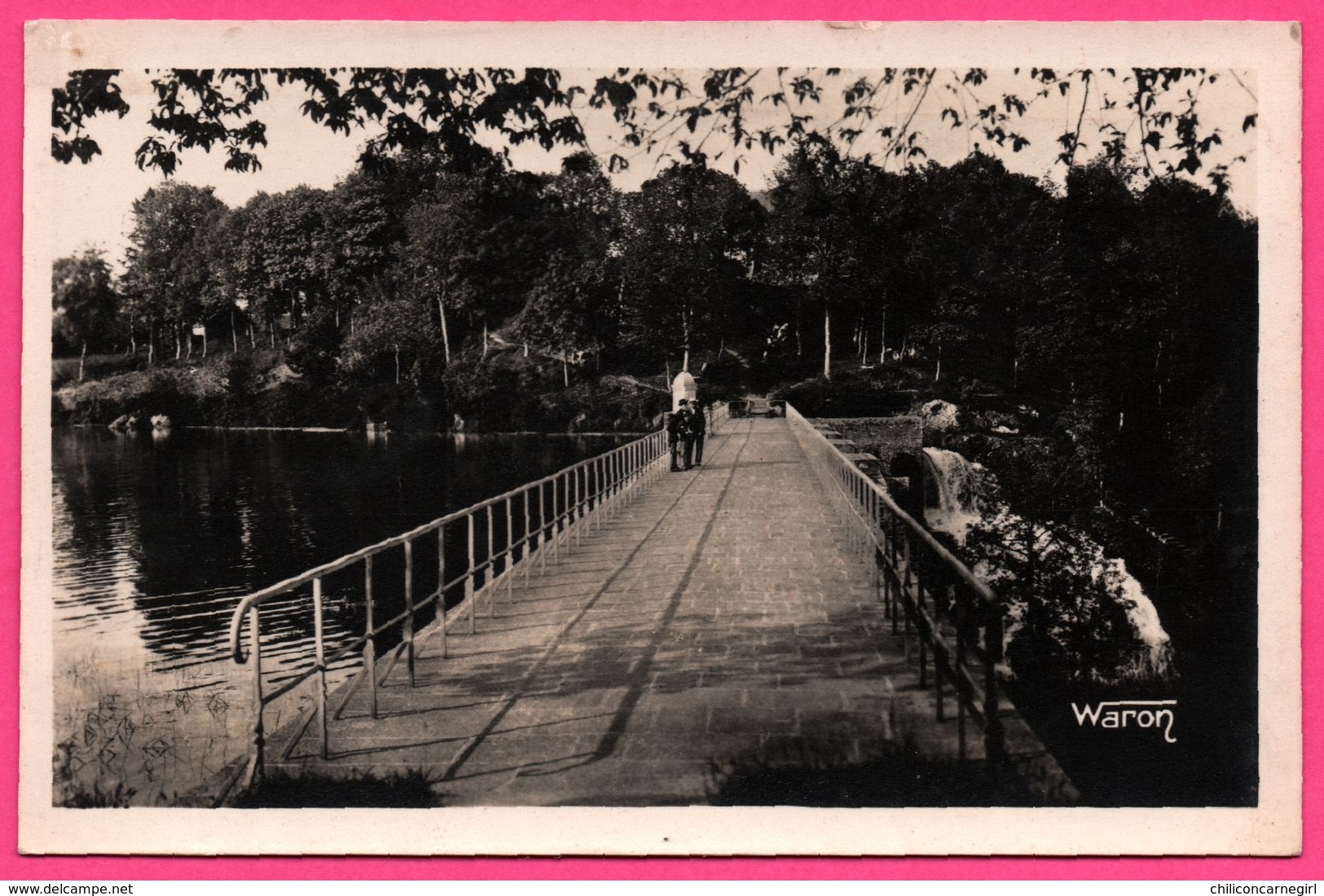 Bosmeleac - Barrage de Bosméléac près Uzel - La Digue et la Cascade - Animée - Edit. WARON et Cie - AW 4255