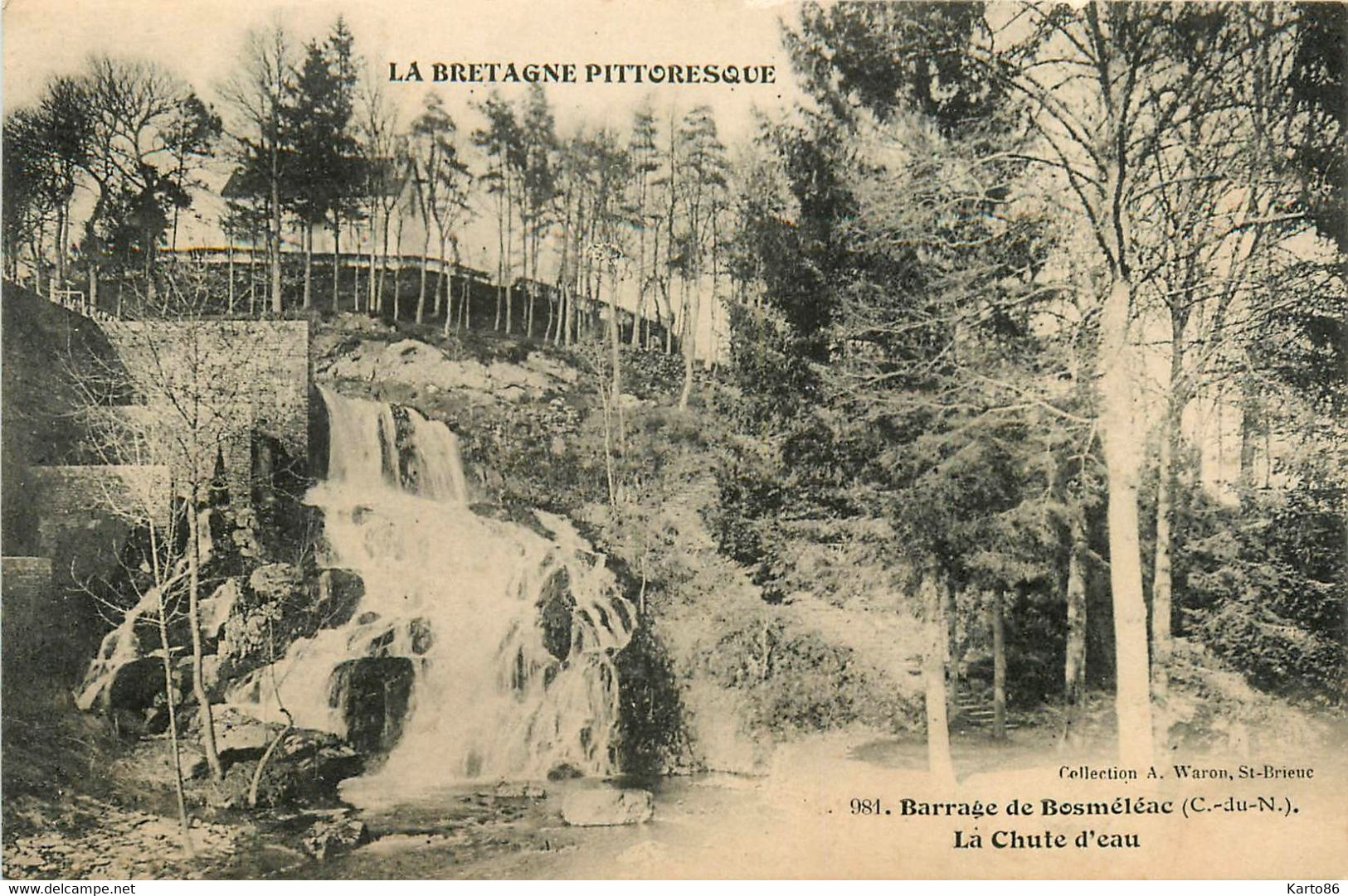 bosméléac * la barrage * la chute d'eau